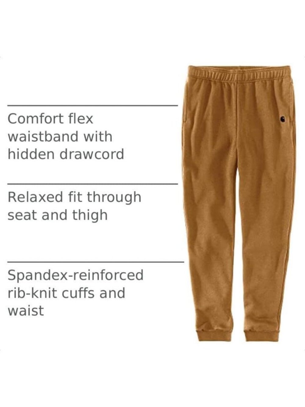 Men's Loose Fit Marquette Sweatpants | Comfortable Casual Joggers for Everyday - Picture 4 of 6